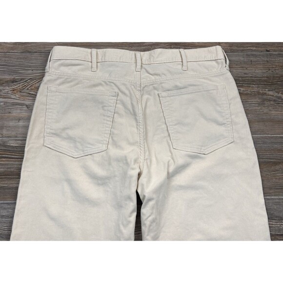 Lands' End Beige Corduroy Pants Men's 5 Pocket Stretch 36 x 31.5 Preppy - Picture 5 of 12